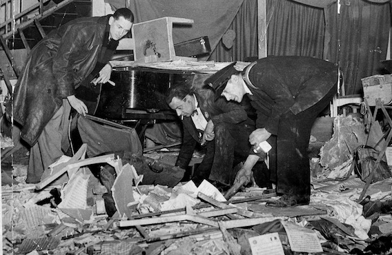 The wreckage in the Cafe de Paris, London, March 1941